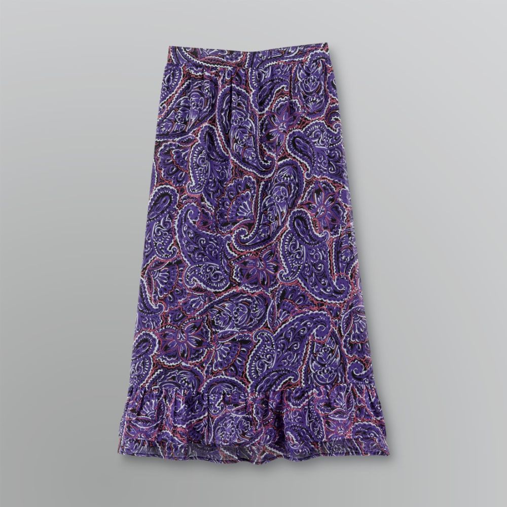 Notations Women's Plus Paisley Pull-On Skirt at Sears.com