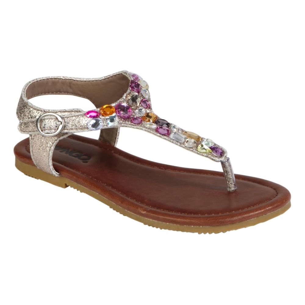 Bongo Girl's Channing Multi Stone Flat Sandal - Multi at Kmart.com