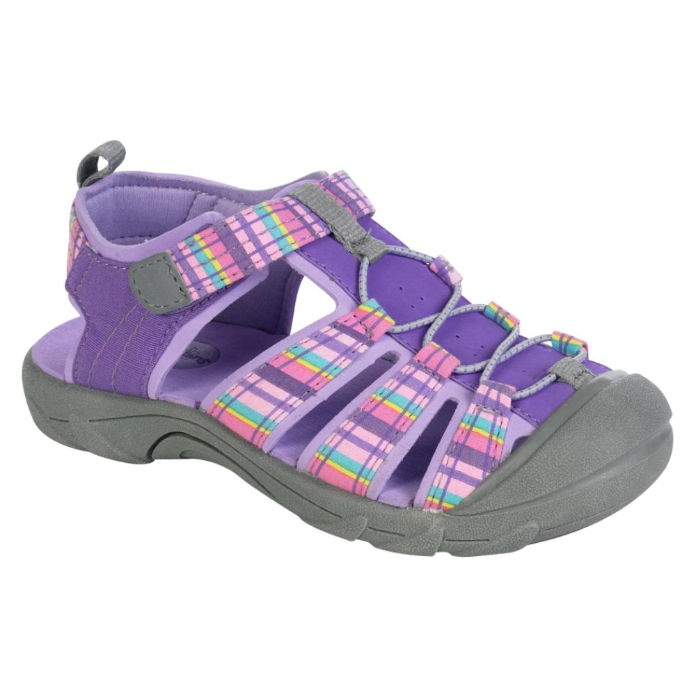 Expressions Girl's Race Bump Toe Sandal - Purple at Kmart.com