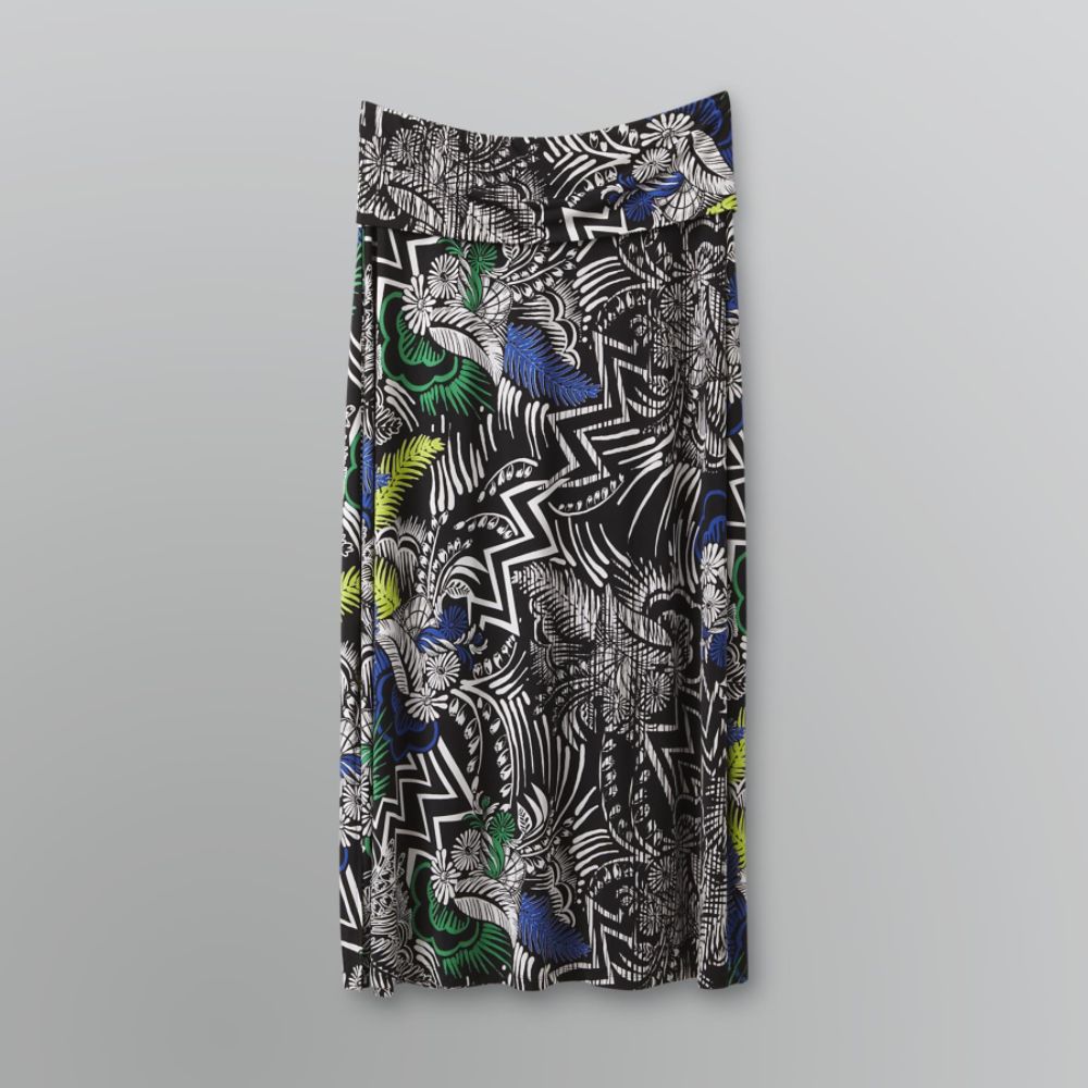 Beverly Drive Women's Plus Printed Maxi Skirt at Sears.com
