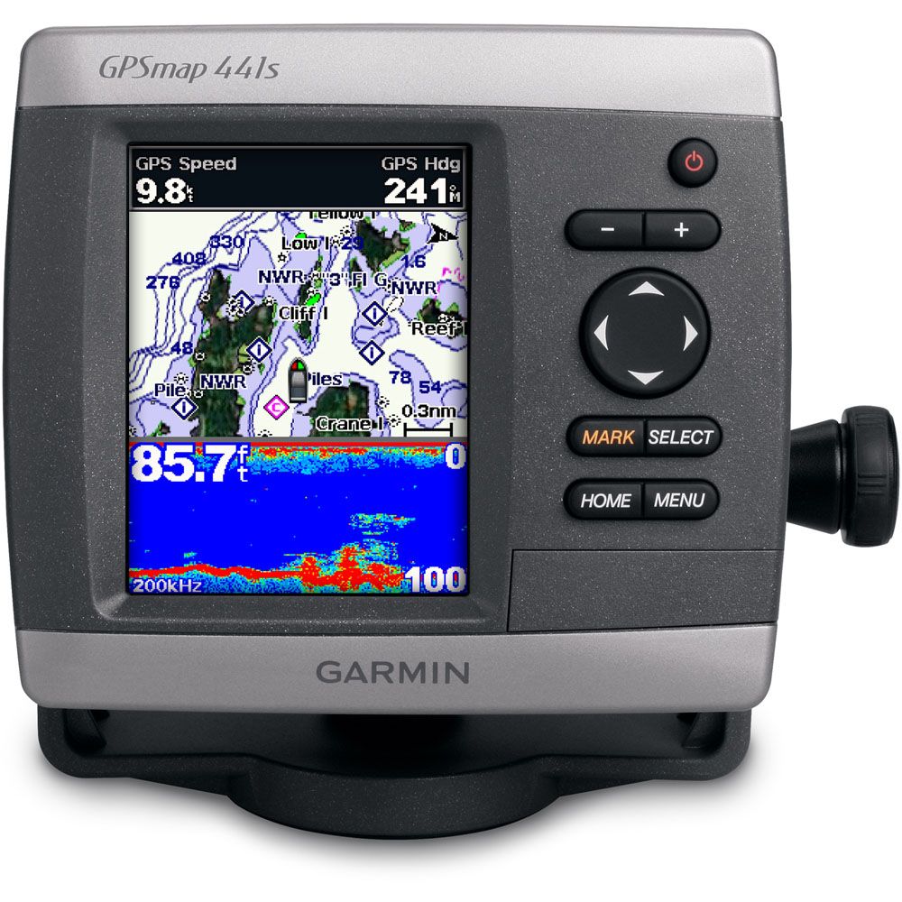 Garmin GPSMAP441S Chartplotter with Built-In Sounder and Transducer at Kmart.com