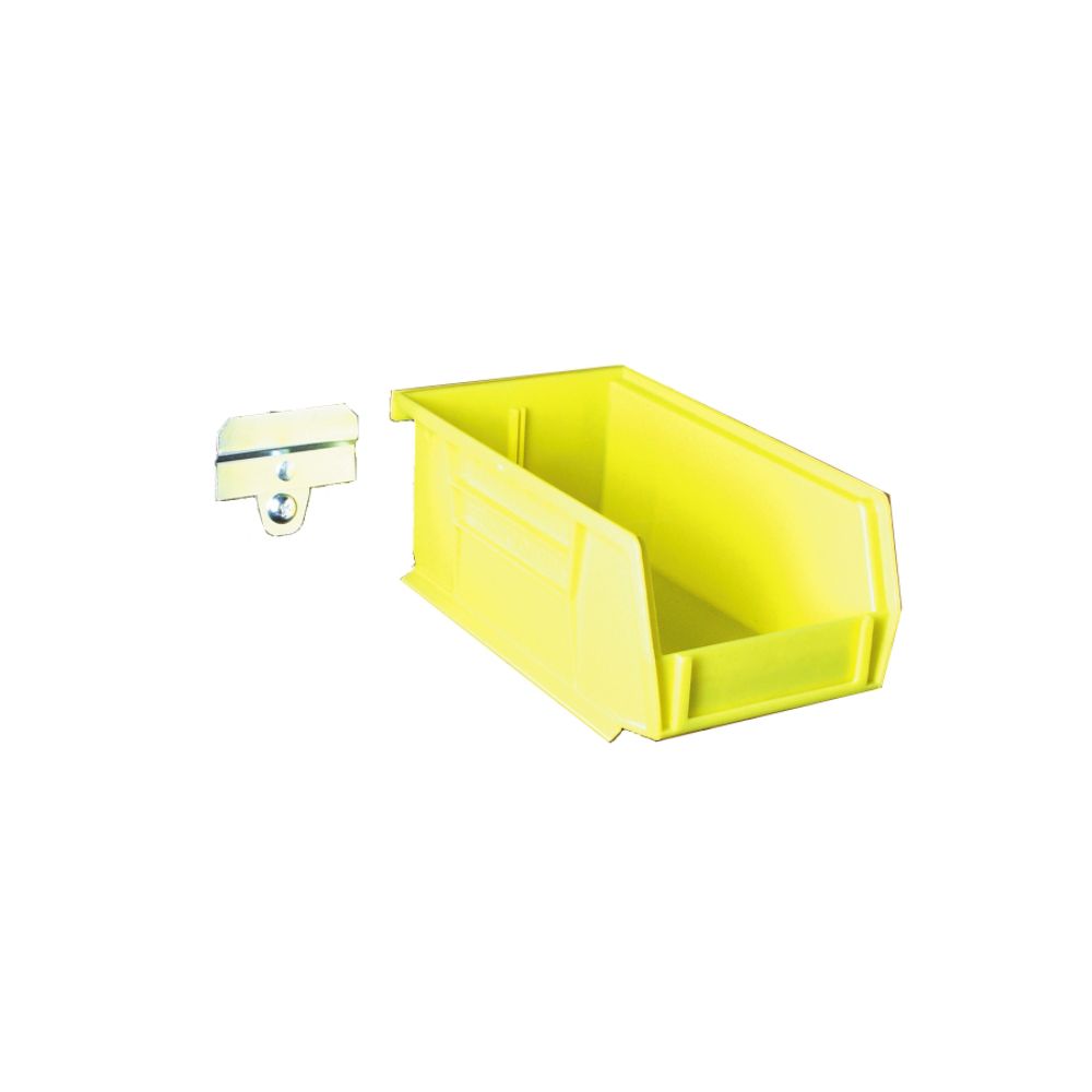 7-3/8 In. L x 4-1/8 In. W x 3 In. H Yellow Polypropylene Hanging Bin