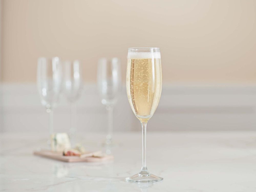 Sandra by Sandra Lee 4PC CHAMPAGNE GLASS 8 OZ