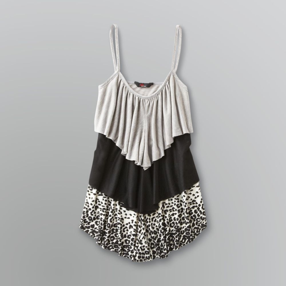 Vintage 1955 Junior's Leopard Tiered Ruffle Tank Top at Sears.com