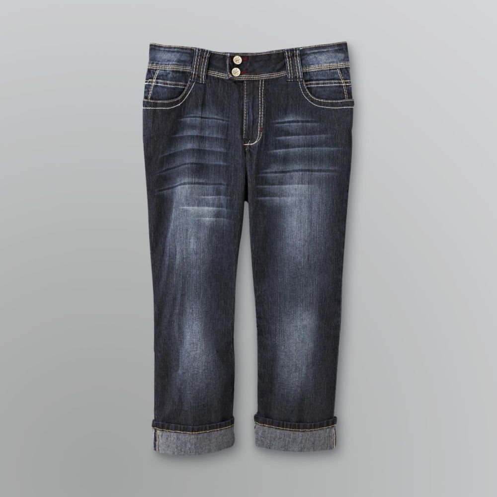 Angels Women's Plus Denim Hipster Capri Pants at Sears.com