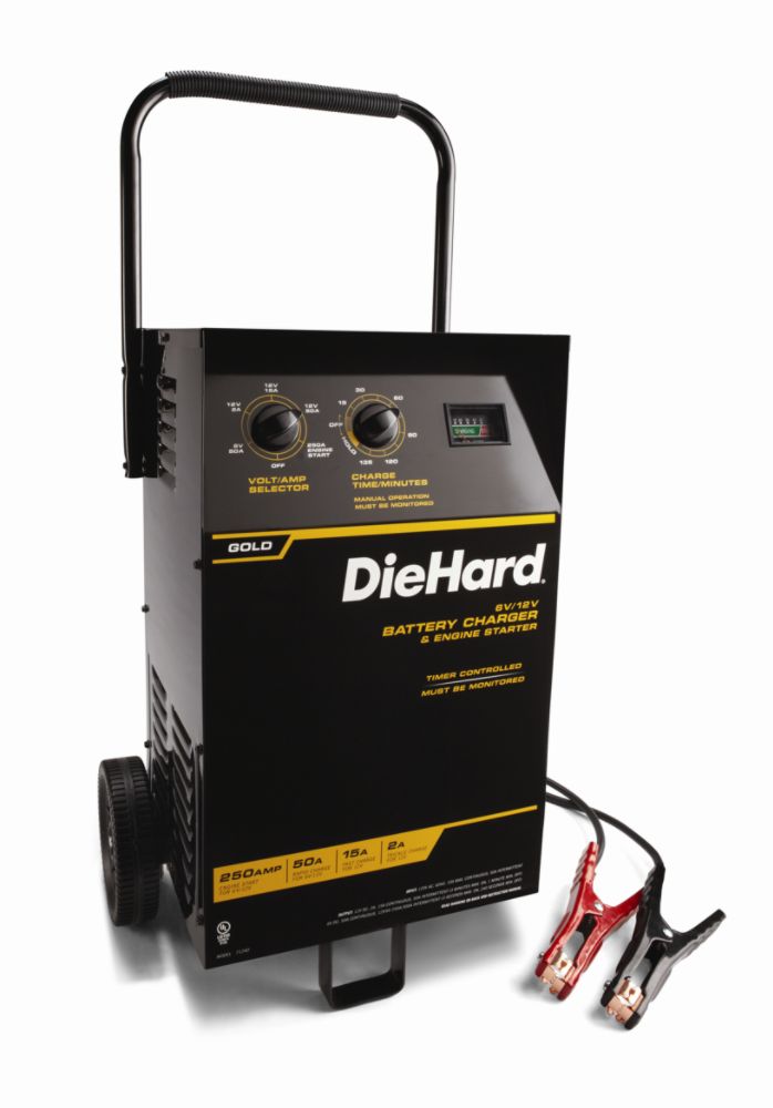 DieHard Gold Wheeled Battery Charger with Timer Control and Engine Starter at Sears.com
