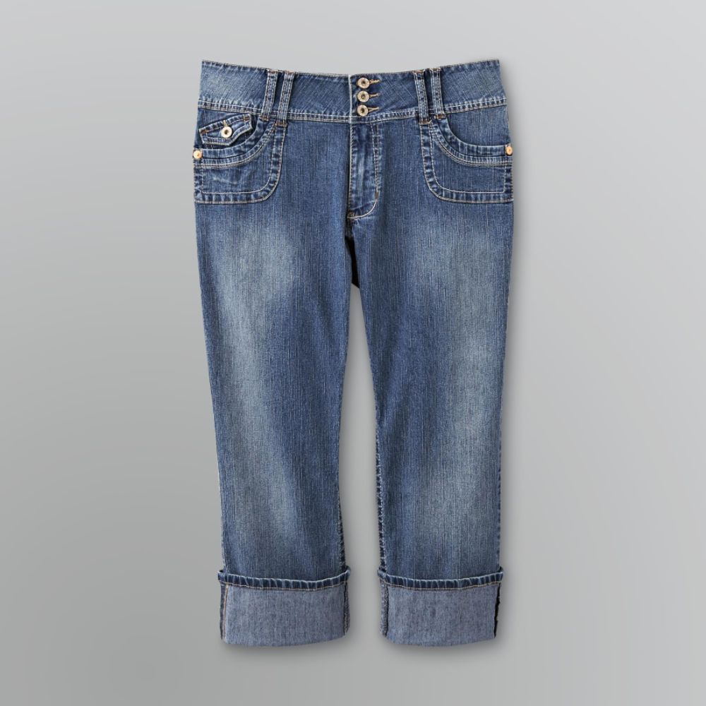 Angels Women's Plus Denim Hipster Capri Pants at Sears.com