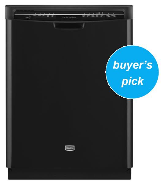 Maytag 24" Jetclean® Plus Dishwasher w/ Stainless Steel Tub - Black ENERGY STAR® at Sears.com