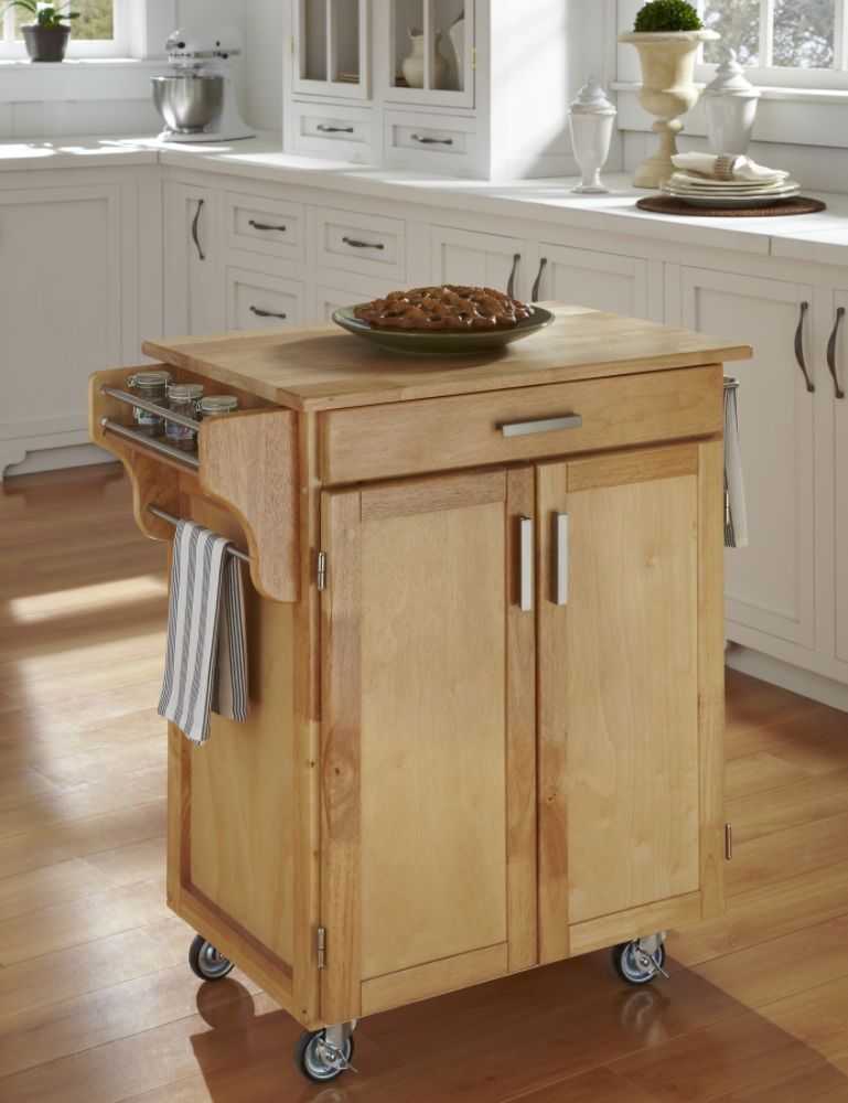 Home Styles Create-A-Cart Cuisine Cart - Natural Finish with Wood Top at Kmart.com
