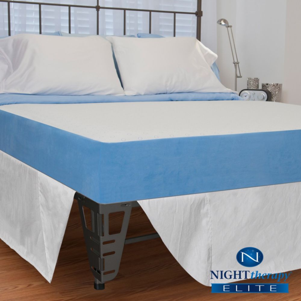 Night Therapy Elite 8" MyGel® Memory Foam Mattress & Bed Frame Set-Full at Sears.com