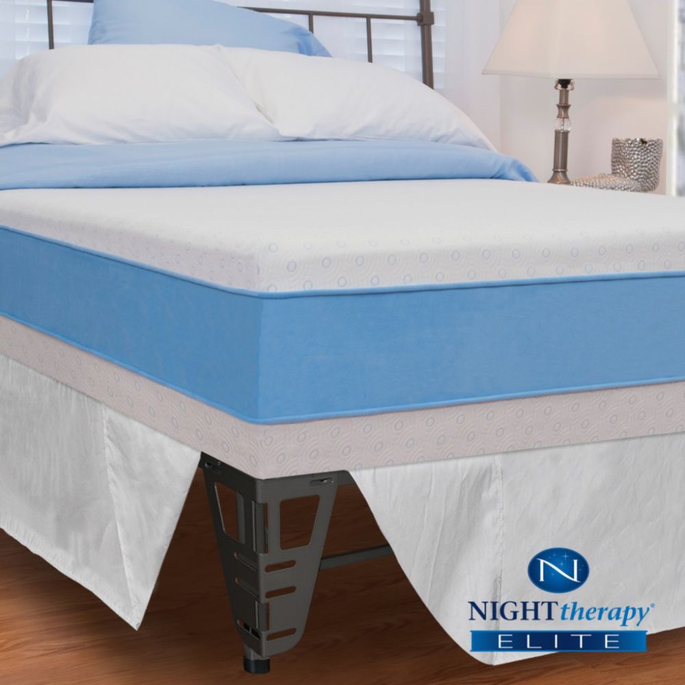 Night Therapy Elite 13" MyGel® Prestige Memory Foam Mattress & Bed Frame Set-Cal King at Kmart.com