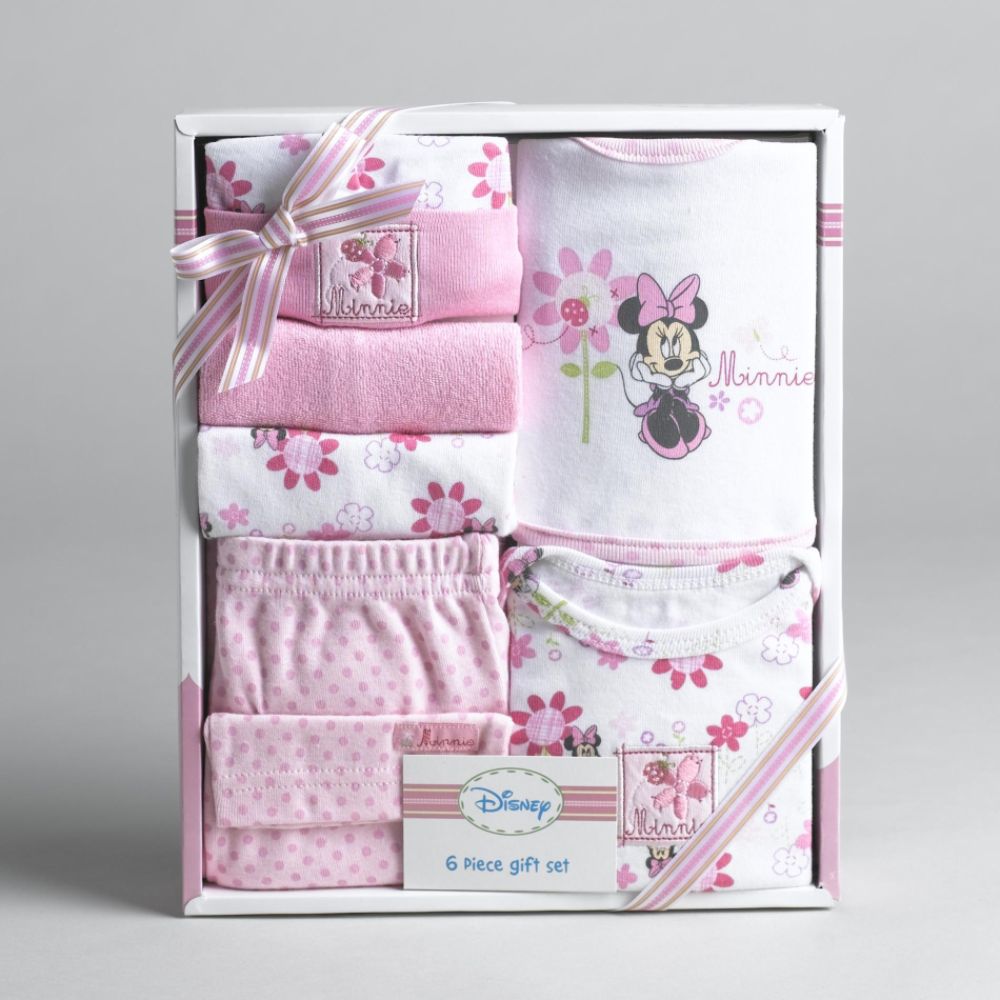Disney Baby 6 Piece Minnie Pink Layette Gift Set