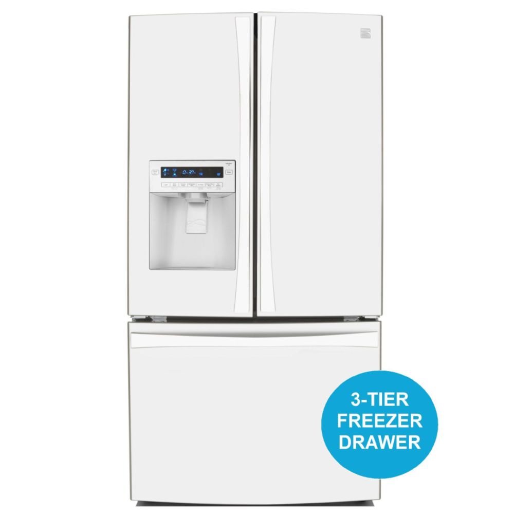 Kenmore Elite 31.0 cu. ft. French-Door Bottom-Freezer Refrigerator White ENERGY STAR® at Sears.com
