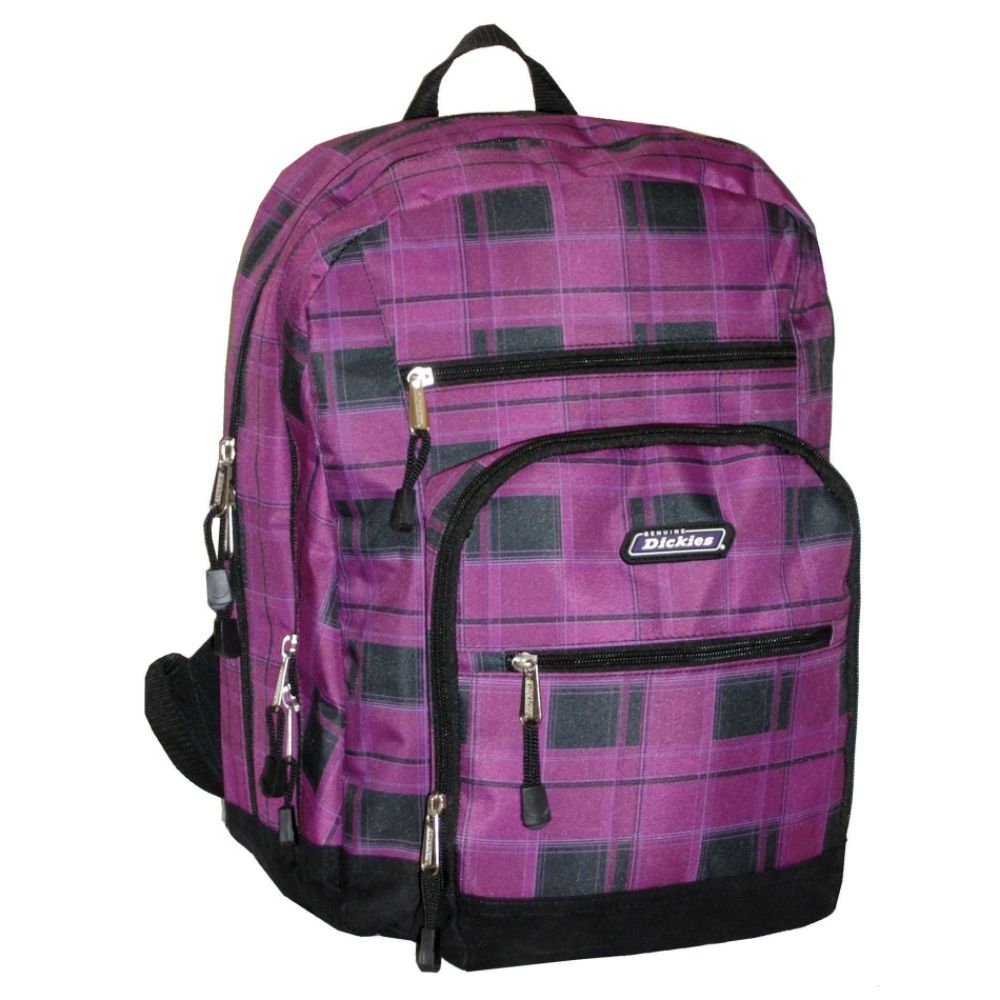Genuine Dickies Plaid with Suede Bottom Backpack - Purple Plaid at Kmart.com