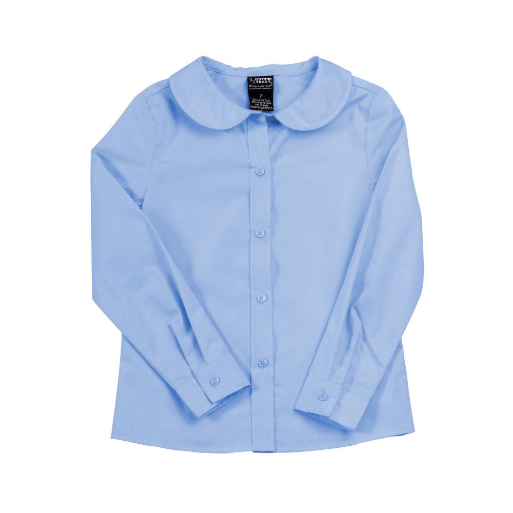 French Toast (Size 7-20) Long Sleeve Peter-Pan Blouse (Modified Fit) at Kmart.com