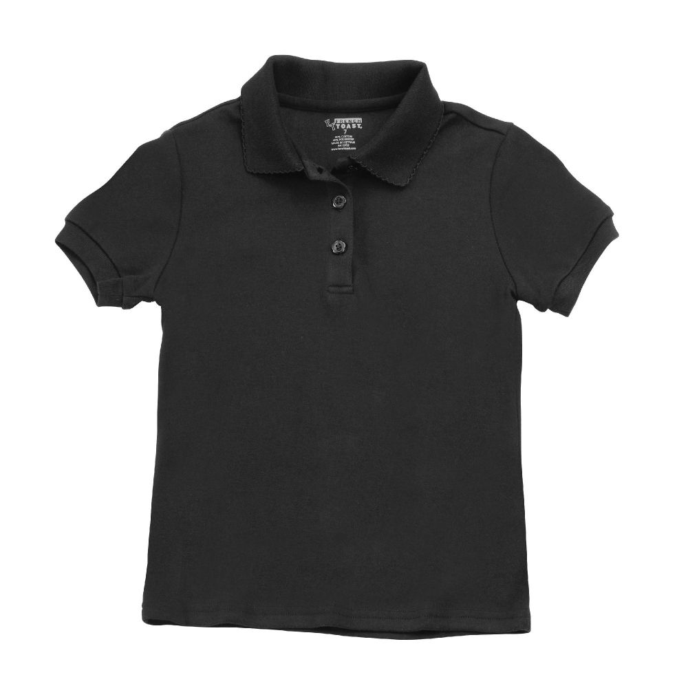 French Toast (Size 7-20) Girls Short Sleeve Interlock Polo With Picot Collar at Kmart.com