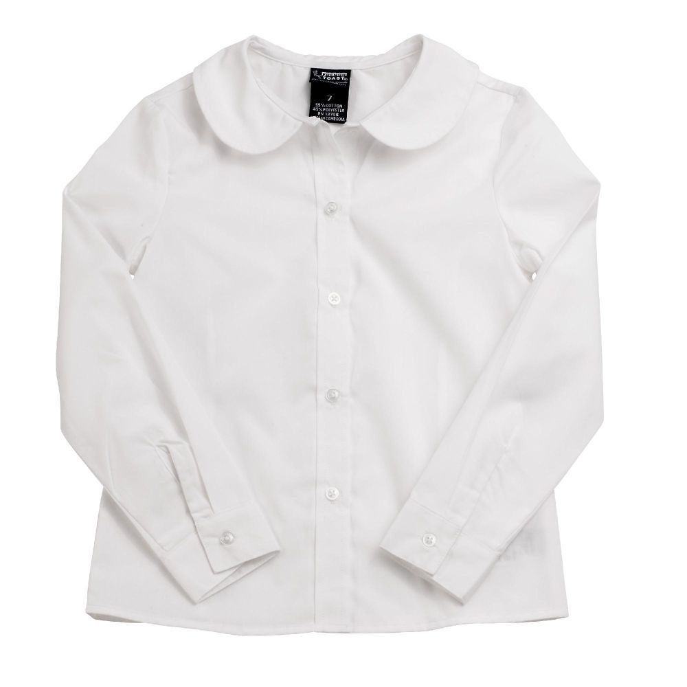 French Toast (Toddler) Long Sleeve Peter-Pan Blouse (Modified Fit) at Kmart.com