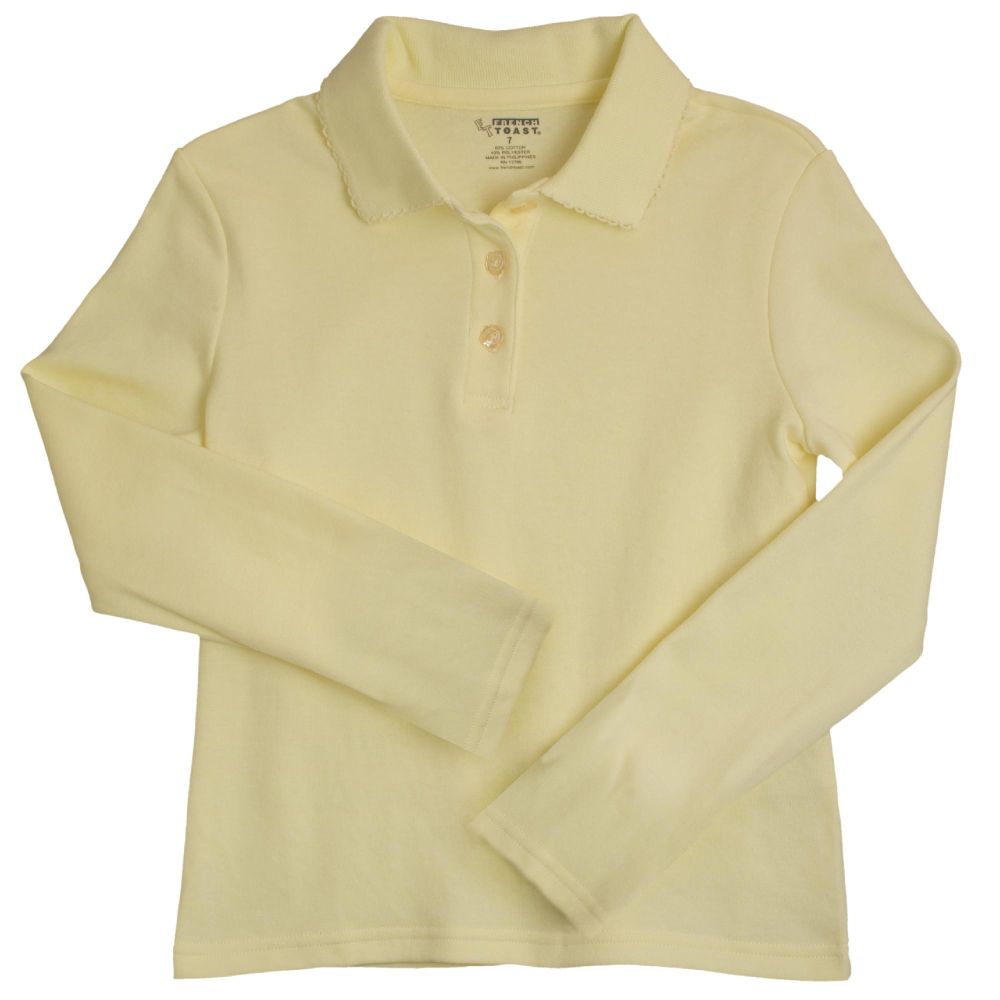 French Toast (Toddler) Long Sleeve Interlock Polo With Picot Collar at Kmart.com