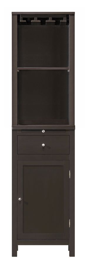 Baxton Studio Kentucky Brown Modular Modern Hutch with Wine Glass Rack at Sears.com