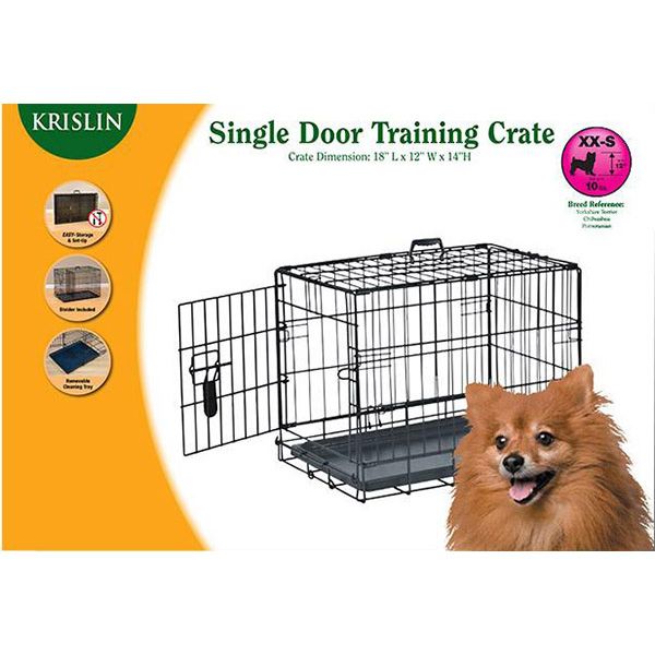Krislin Single Door Dog Crate, 18 inch at Kmart.com