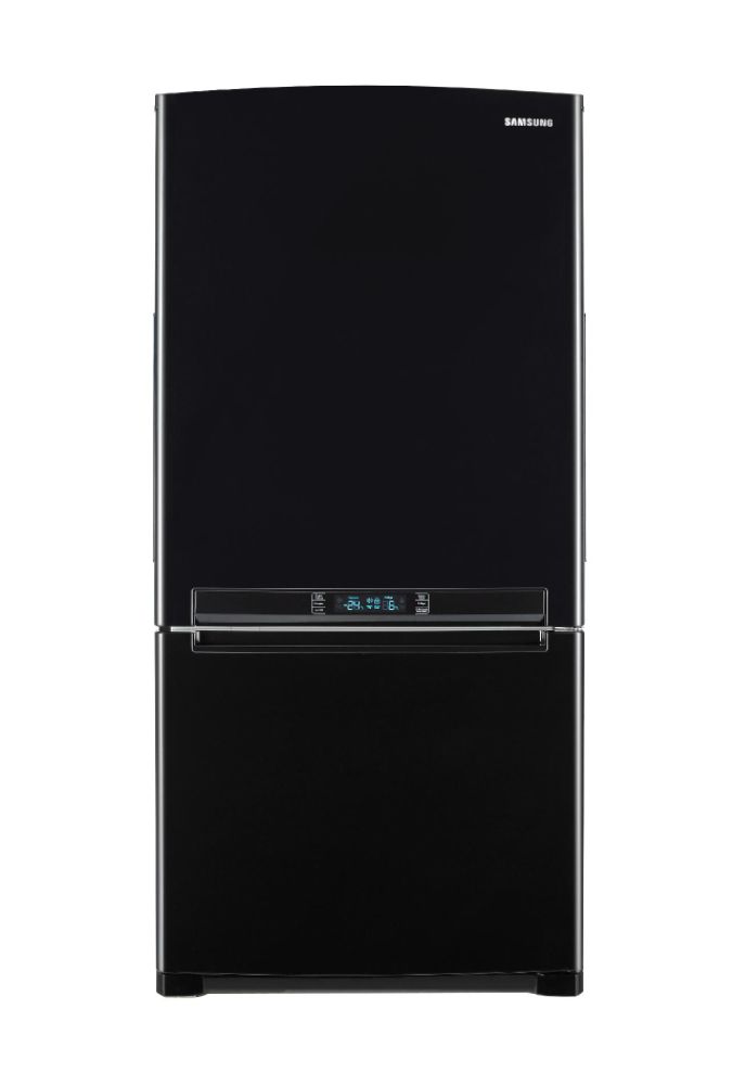 Samsung 18 cu. ft. Bottom Freezer with Side Swing Freezer Door - Black (04608147000 RB195ACBP/XAA) photo
