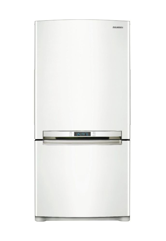 Samsung 20 cu. ft. Bottom Freezer with Side Swing Freezer Door - White (04608221000 RB215ACWP/XAA) photo