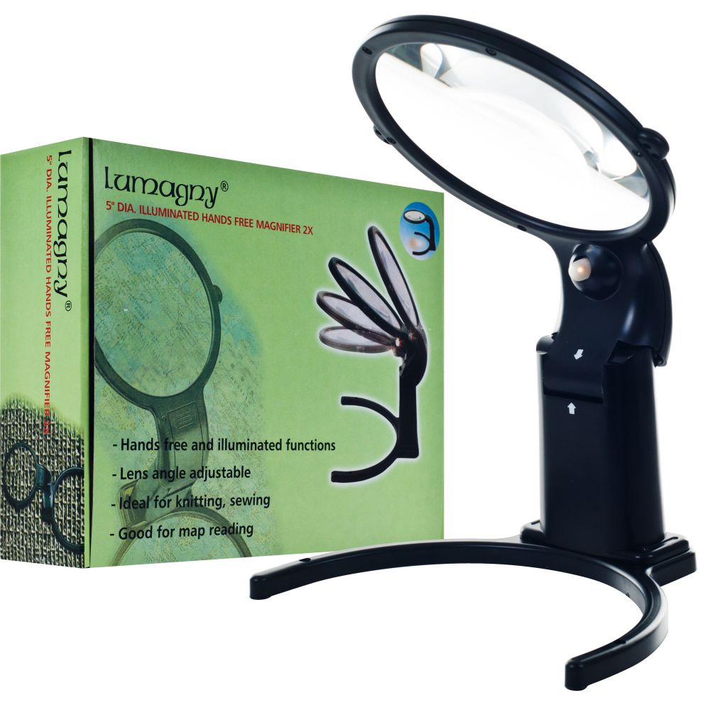 Trademark Tools Lumagny 5 inch Dial Hands Free 2X Magnifier by Trademark Tool