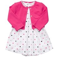 Carters Girl’s Infant Dress/Cardigan 2pc Set Dotted Pink at Sears.com