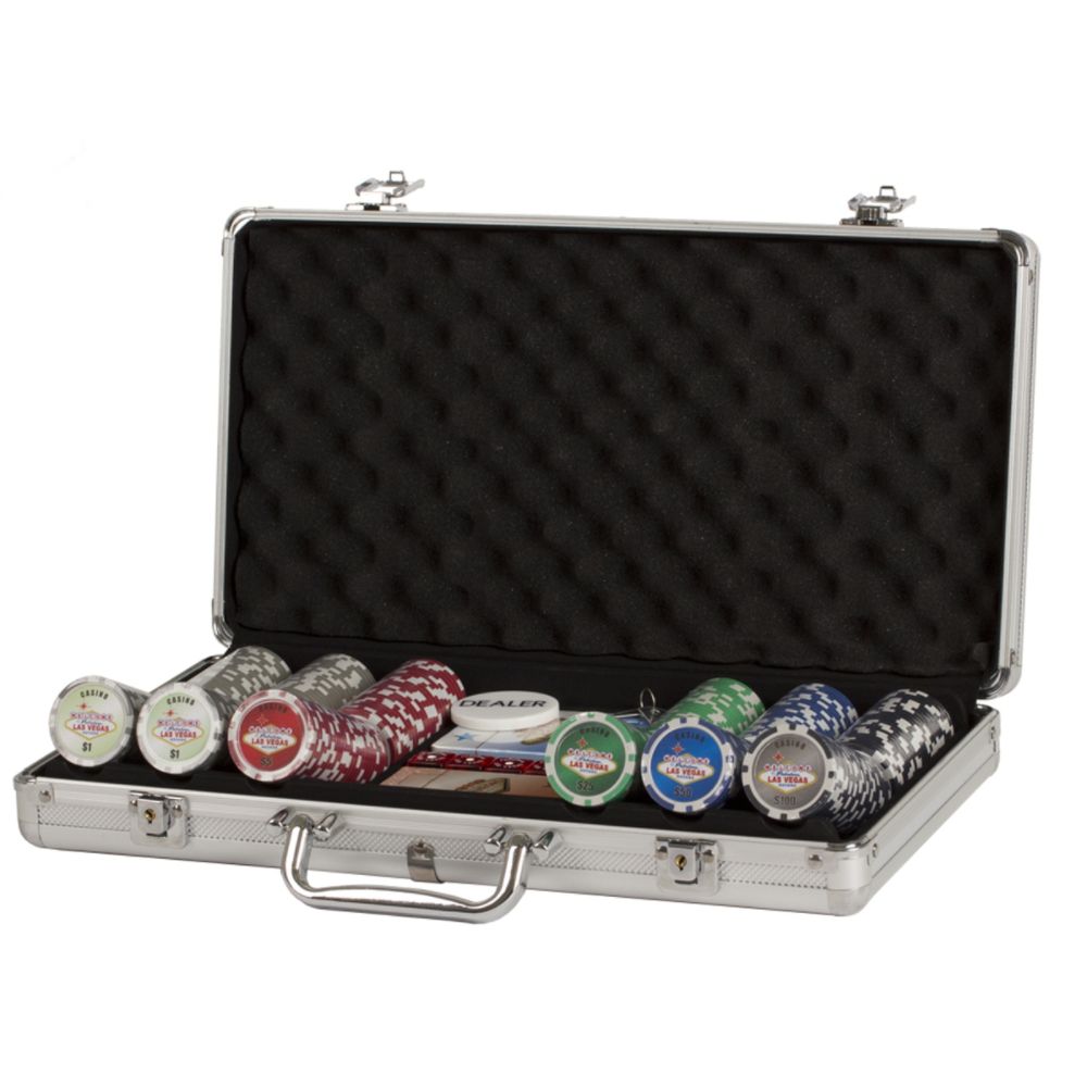 CHH Royal Flush 300-piece 11.5 gram Poker chip set at Kmart.com