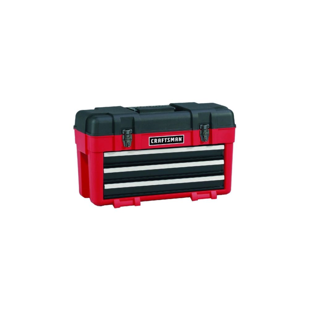 Craftsman 3-Drawer Plastic/Metal Portable Chest - Red/Black at Kmart.com