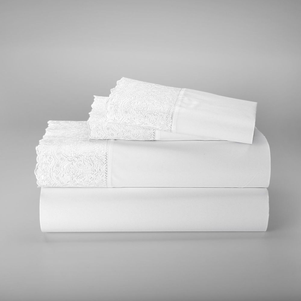 Linens and Lace Sheet Set - White at Kmart.com