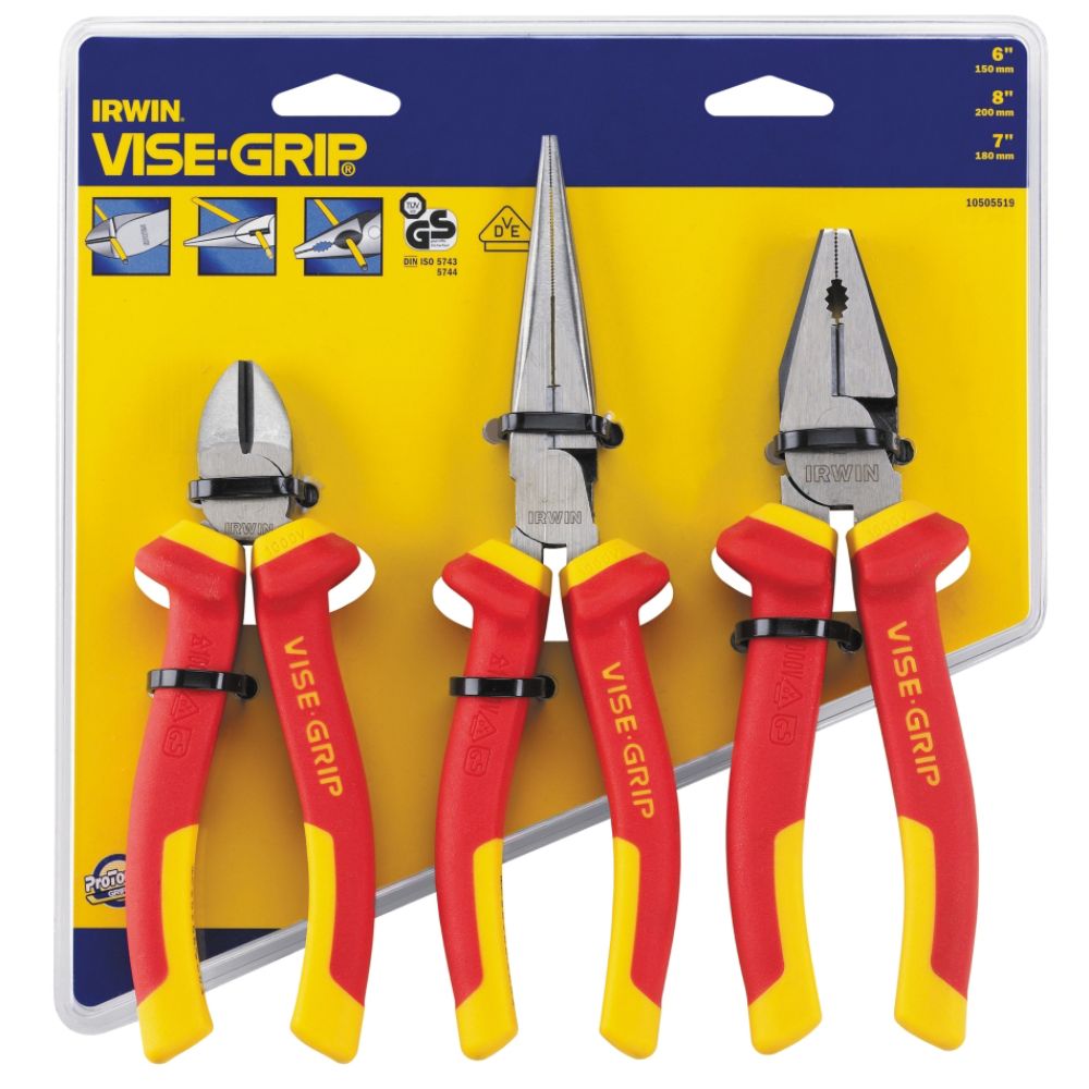 Vise-Grip Insulated 3-pc Pliers Set