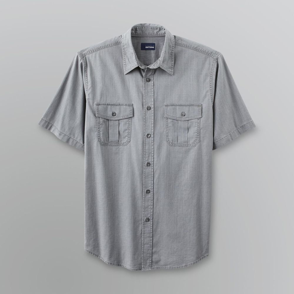 Basic Editions&nbsp; Men's Cotton Camp Shirt