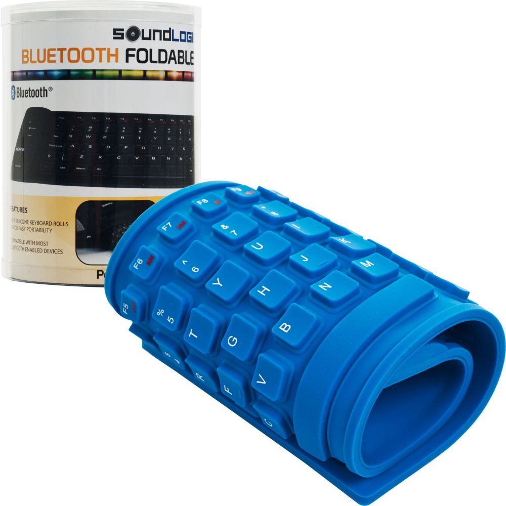 Trademark Roll-up Portable Flexible Bluetooth Keyboard