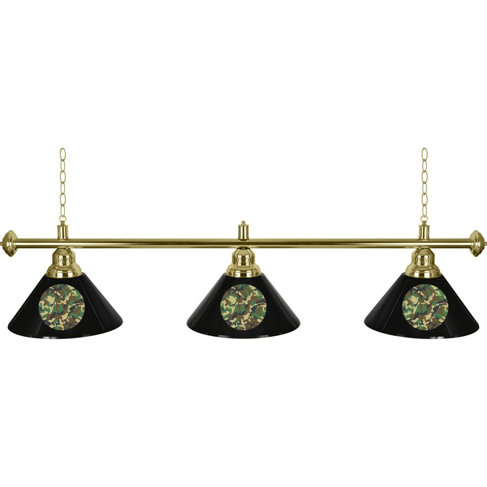 Trademark Global&nbsp; Hunt Camo 3 Shade Billiard Lamp - 60 inches