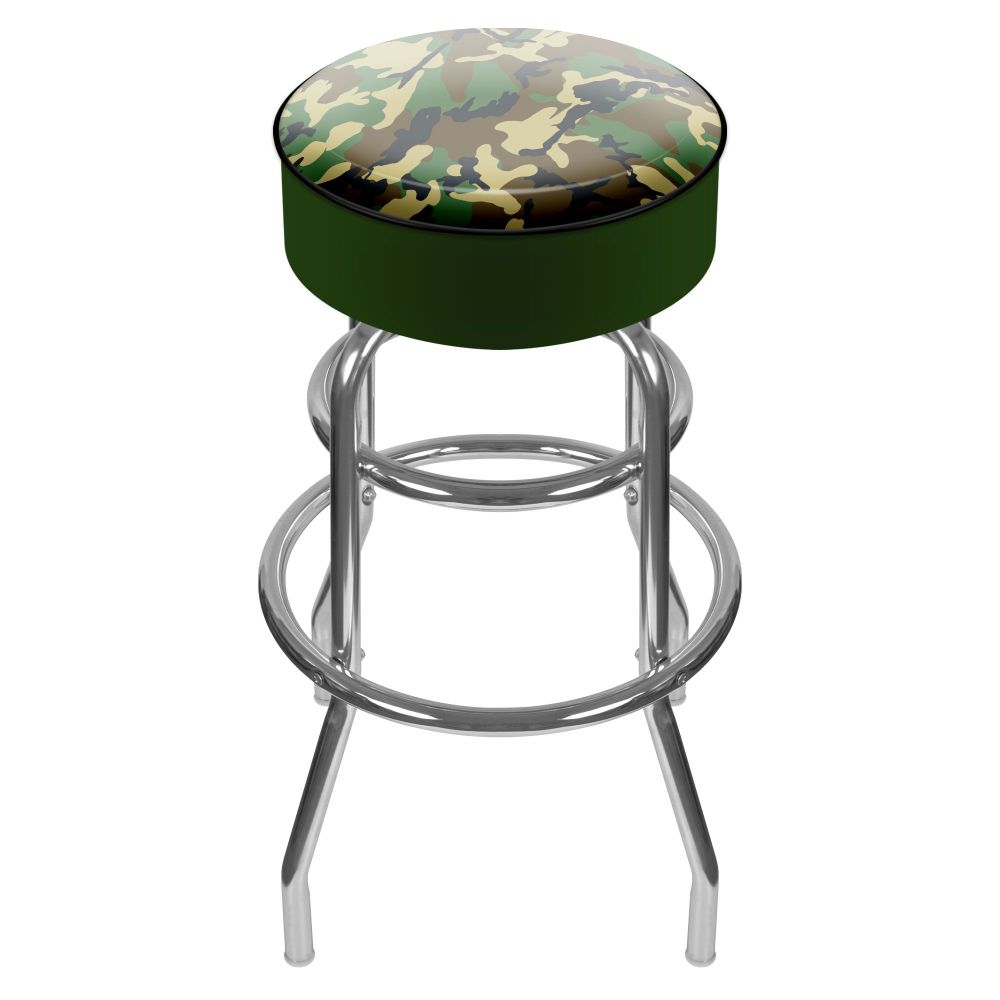 Hunting Camo Padded Swivel Bar Stool