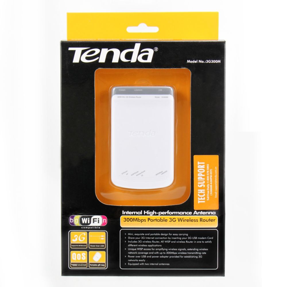 Tenda&nbsp; Tenda® 3G300M 300Mbps Portable Wireless N 3G Router