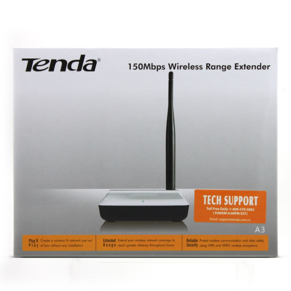 Tenda® A3 150Mbps Wireless Range Extender