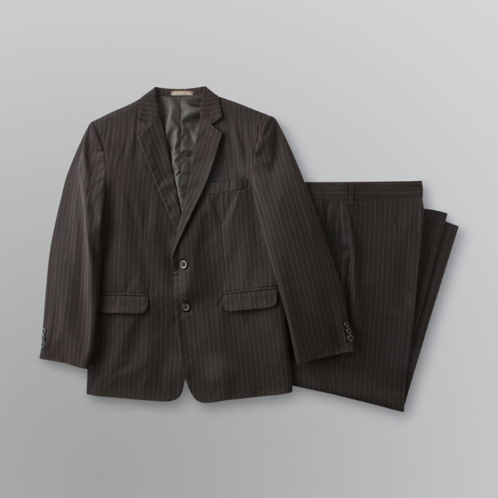 Dockers Boy's Husky Solid Herringbone Suit Black