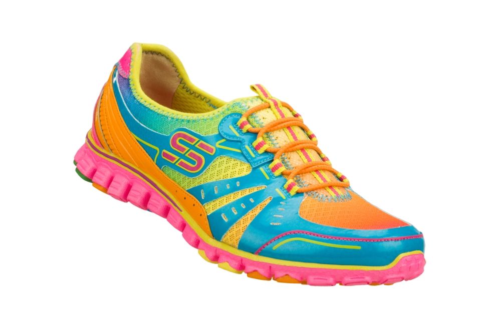 multi color sneakers