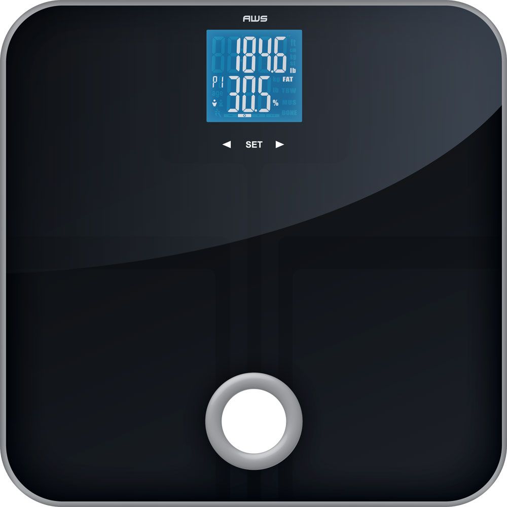 American Weigh AWS Mercury SL ITO Body Fat Scale 396 x 0.2 LB