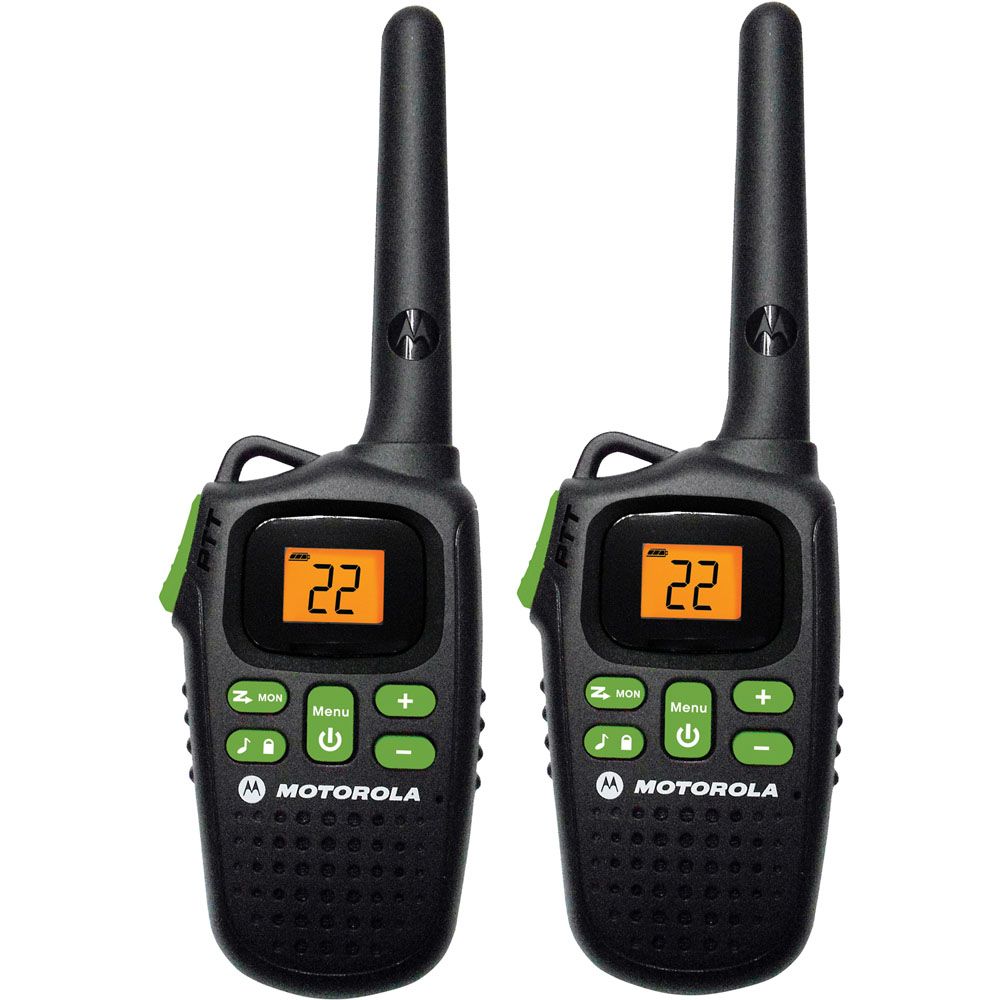 Motorola 20-Mile Talkabout Rechargeable Two-Way Radio Pair Black