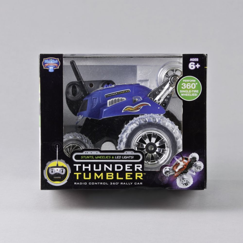 Blue Hat RC Monster Thunder Tumbler Spinning Car - Black Blue
