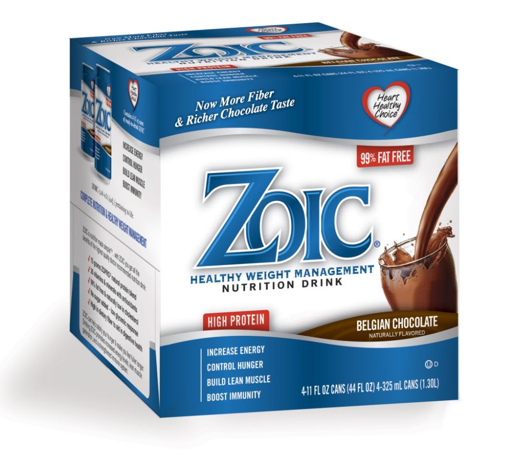 Zoic Nutrition Drink, Belgian Chocolate, 24 pack