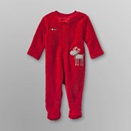 Little Wonders Infant's Plush Sleeper Pajamas - Holiday Reindeer at Sears.com