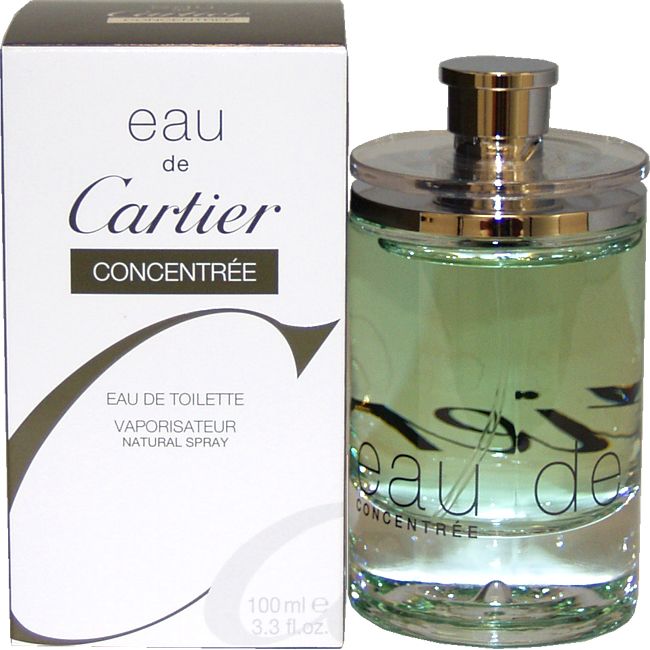 Eau de Cartier Concentree by Cartier for Men - 3.3 oz EDT Spray