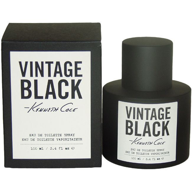Kenneth Cole Vintage Black by Kenneth Cole for Men - 3.4 oz EDT Spray