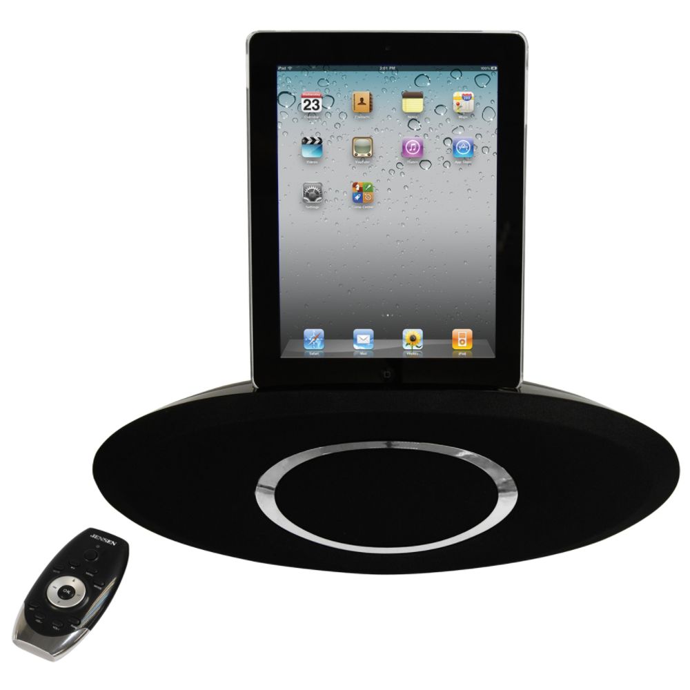 Jensen Docking Digital Music System for iPad, iPod and iPhone Black