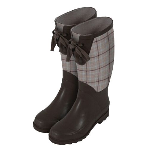 Laura Ashley Garden Wellington Boot - Brown Keynes, Size 6.5