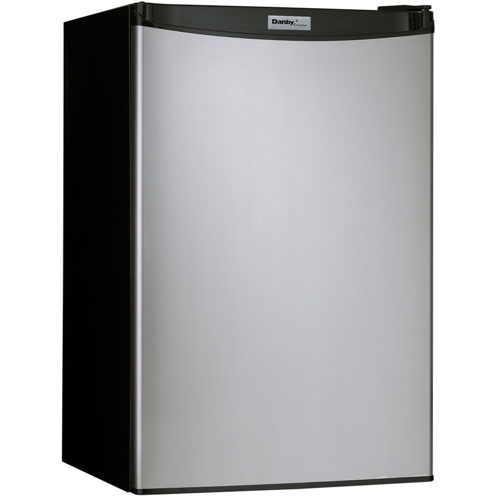 Danby 4.3 Cu. Ft. Designer Compact Refrigerator - Black with Spotless Steel Door